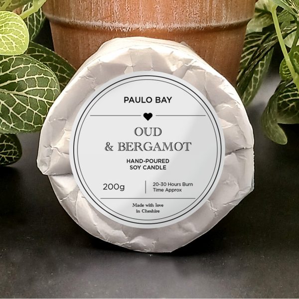 Oud and Bergamot 200g candle refill