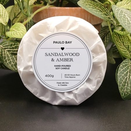 Sandalwood and Amber 400g refill candle