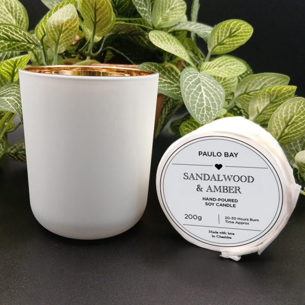 Starter Candle Kit 200g Sandalwood and Amber